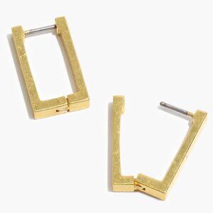 Madewell Square Huggie Hoop Earrings